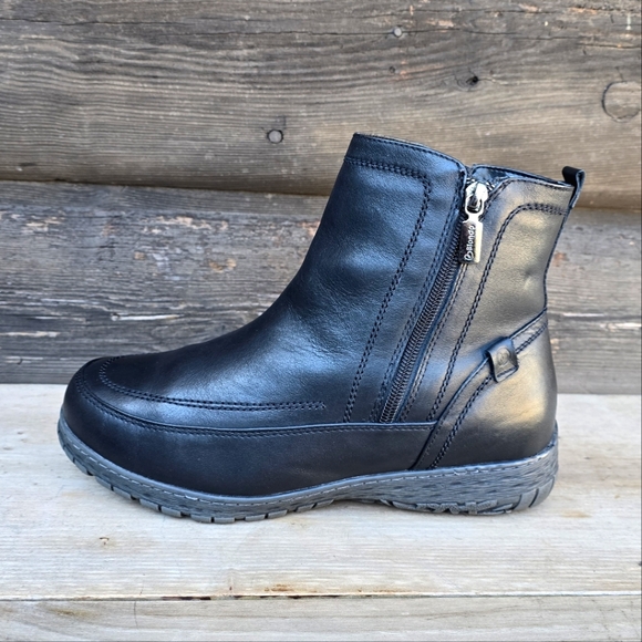 ✨️Blondo NEW Alessa Black Leather, Aqua Protect, Insulated Winter Bootie. 9WW - Picture 15 of 15